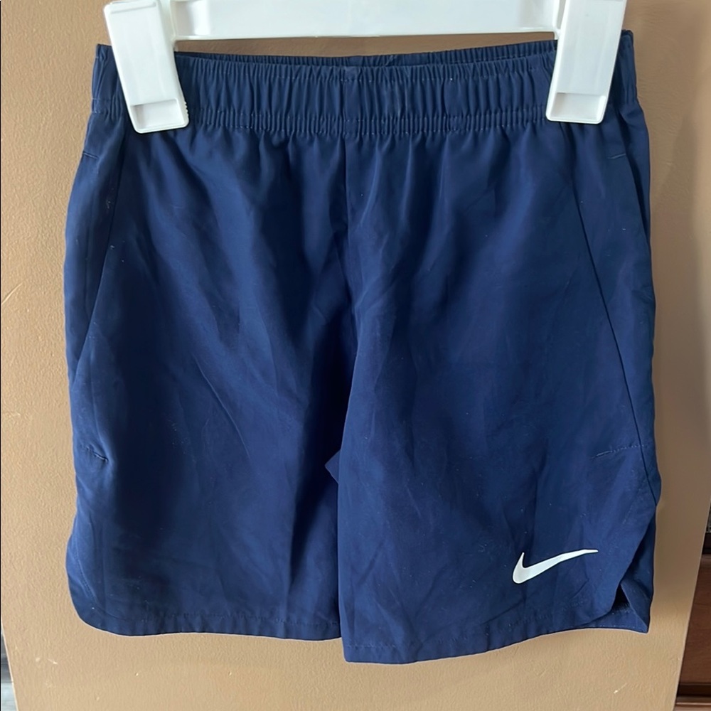 Nike Blue Athletic Shorts Lightweight Breathable Boys